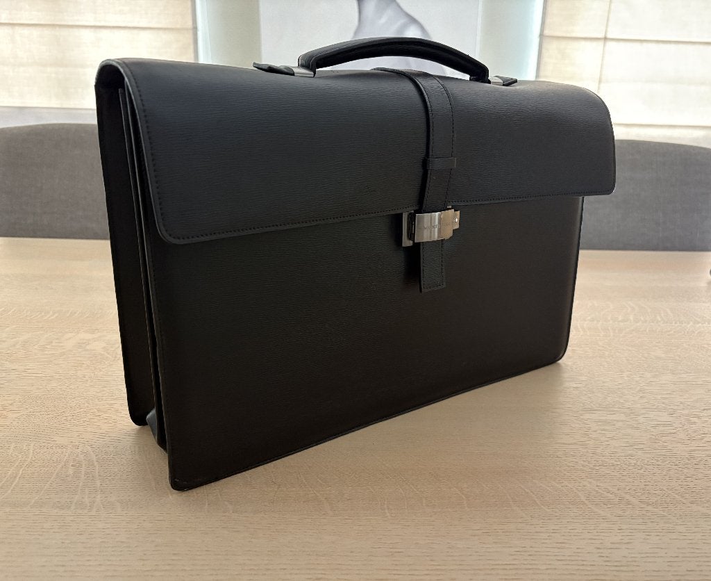 serviette Montblanc vintage originale (MB7579), Enlèvement, Comme neuf, Porte-documents ou Cartable, Cuir