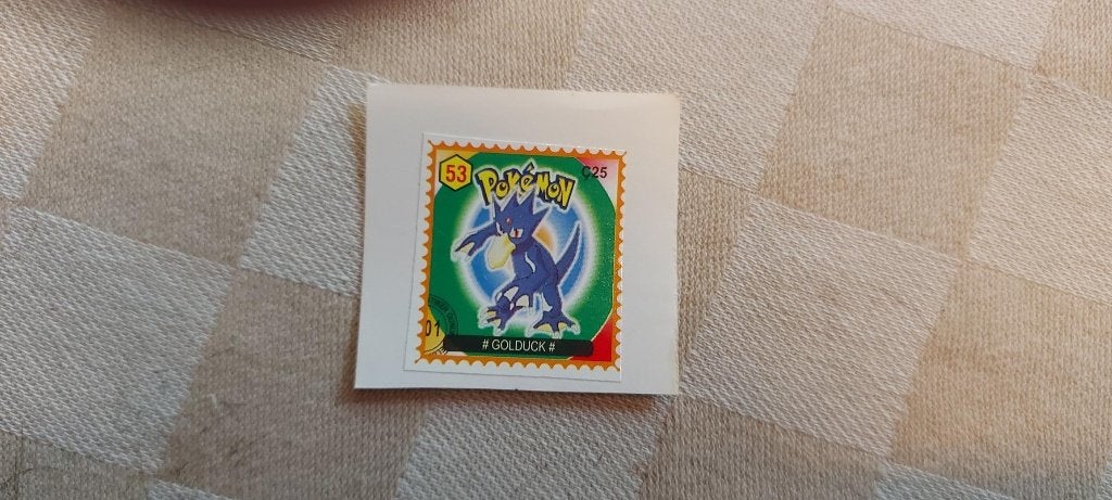 pokemon postzegel Golduck zeldzaam gelimiteerd, Ophalen of Verzenden, Nieuw, Overige typen