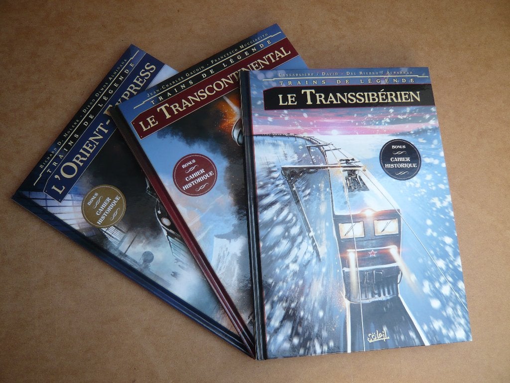 Bd TRAINS DE LEGENDE tomes 1 à 3 (EO état neuf) de NOLANE, NOLANE / OLMOS, Complete serie of reeks, Ophalen of Verzenden, Zo goed als nieuw