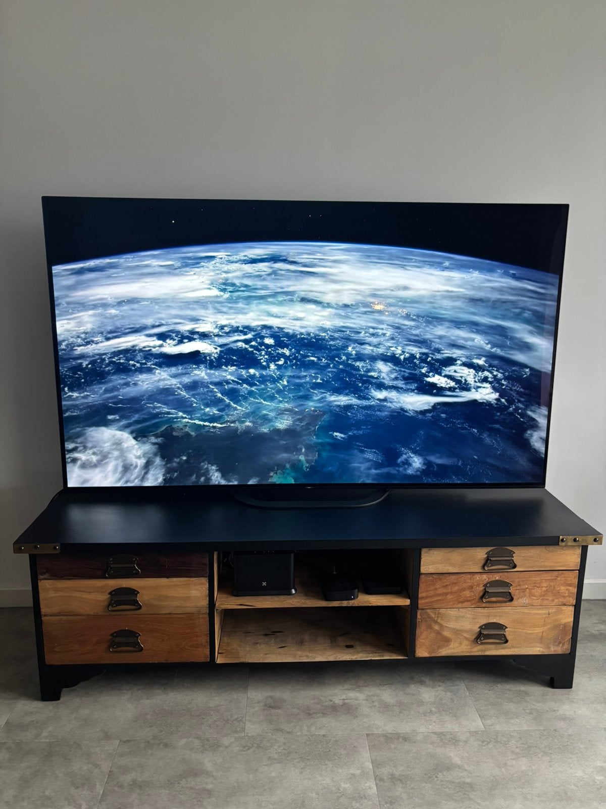 Meuble tv en bois, 25 à 50 cm, 100 à 150 cm, Enlèvement, Utilisé