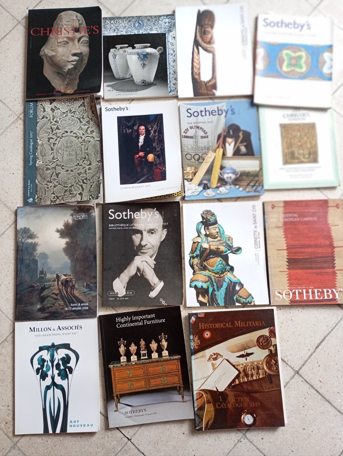 Lot Veilingcatalogi — Sotheby's, Christie's, Millon & meer, Ophalen of Verzenden