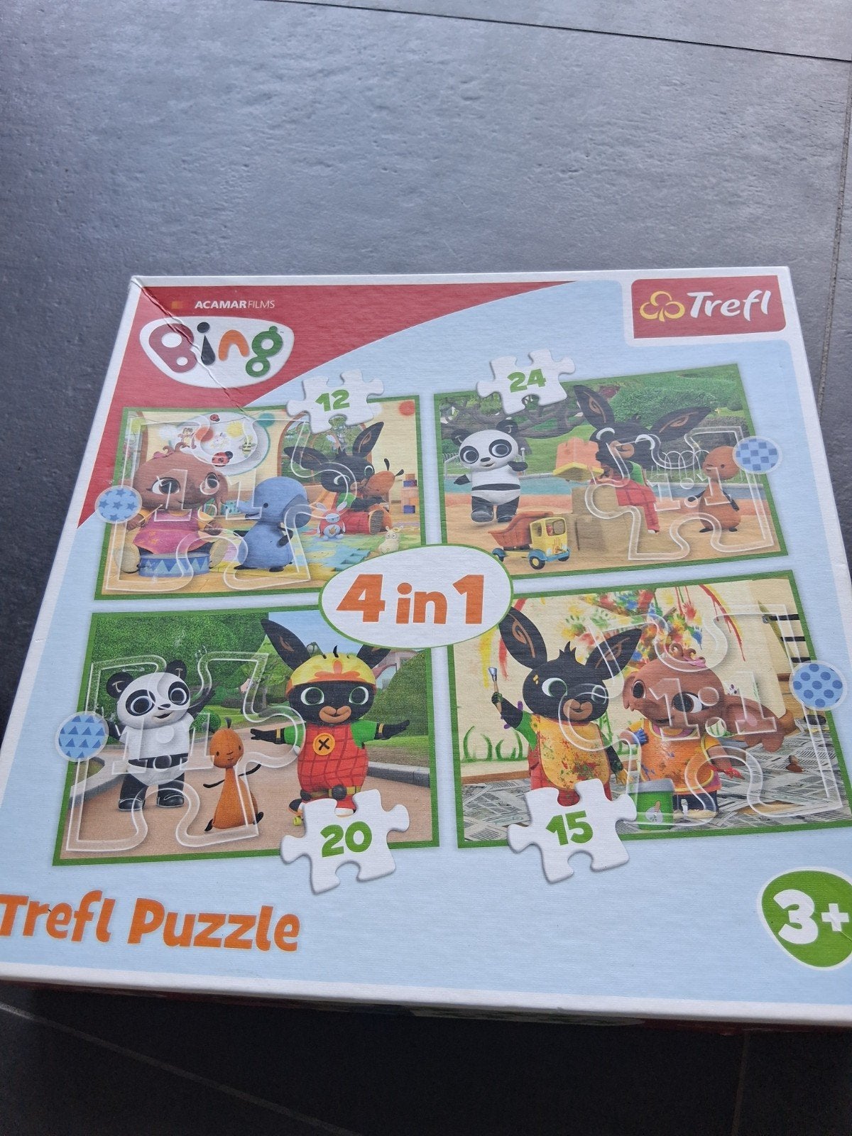 4in1 puzzel Bing, Ophalen