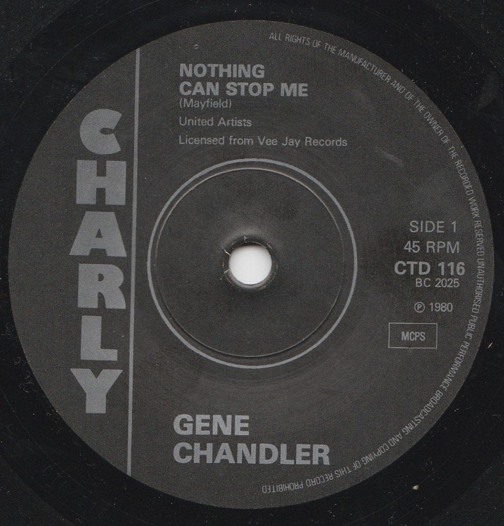 Gene Chandler/Niets kan me tegenhouden * Popcorn Soul*, Gebruikt, Beschermende buitenhoes, 7 inch, Ophalen of Verzenden