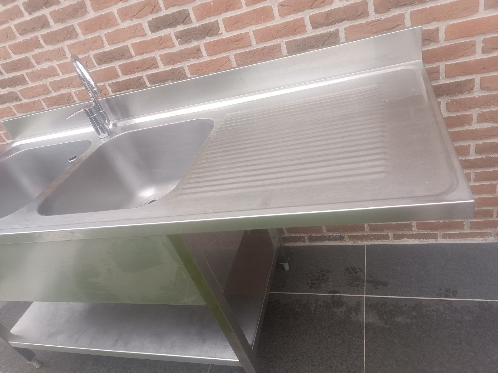 inox spoelbak 1600x700x900, Ophalen of Verzenden