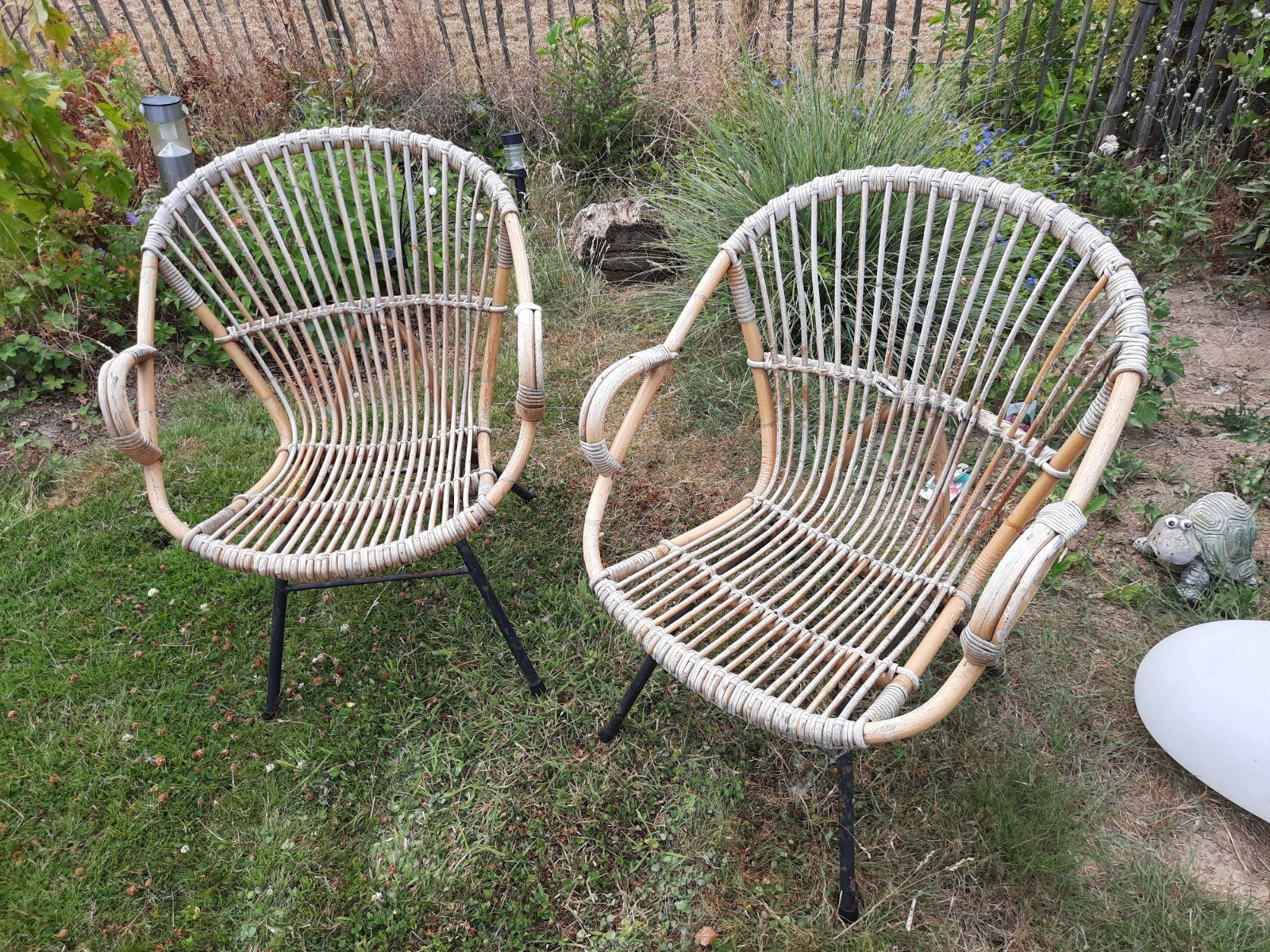 Vintage rohe Noordwolde kuipstoelen., Ophalen