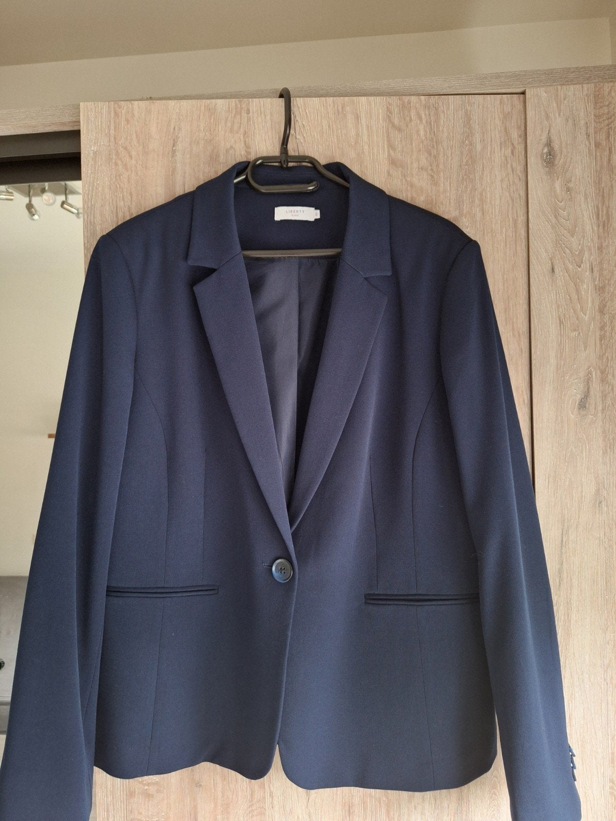 Marine blauw blazertje, Ophalen, Maat 46/48 (XL) of groter, Blauw