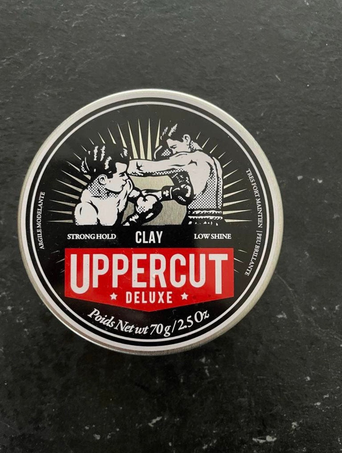 Uppercut Deluxe Clay, Handtassen en Accessoires, Uiterlijk | Haarverzorging, Ophalen of Verzenden, Zo goed als nieuw, Gel, Wax, Haarlak of Mousse