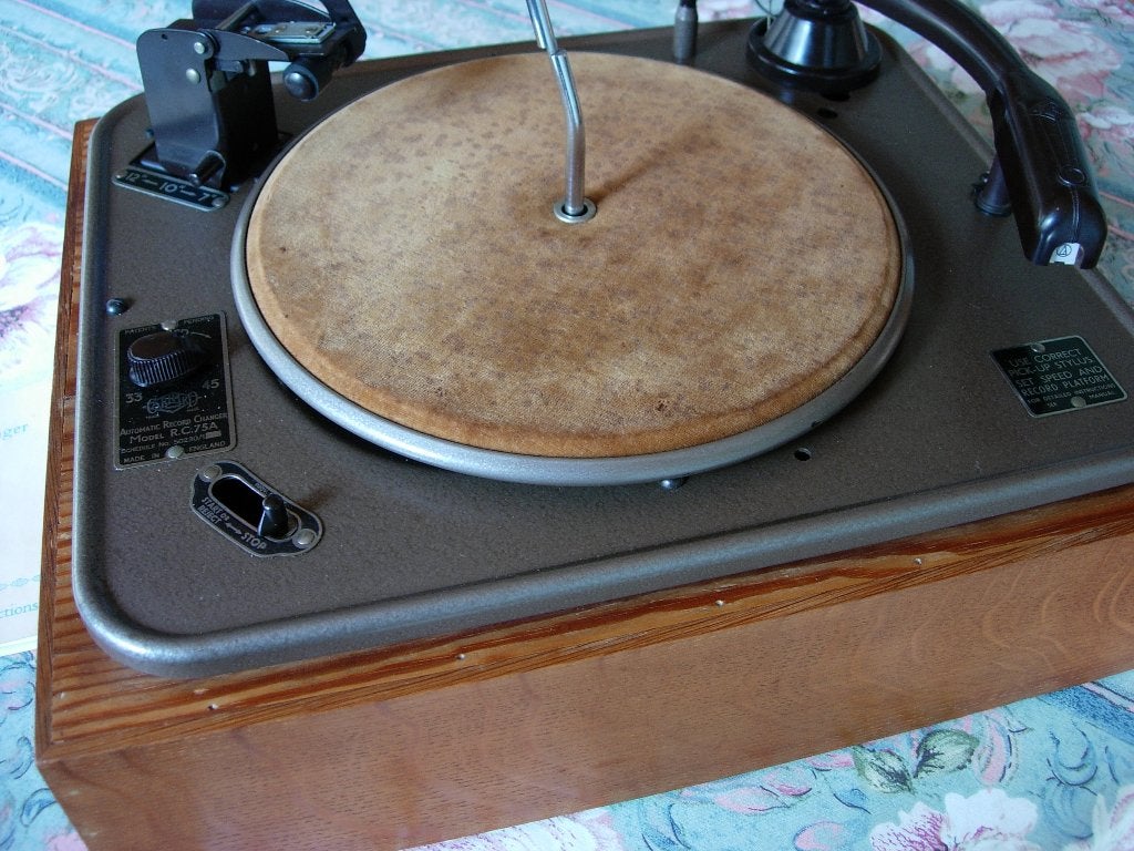 De volledig automatische wisselaar van Garrard R.C.75A 1951, Audio, Tv en Foto, Platenspelers, Ophalen, Refurbished, Automatisch