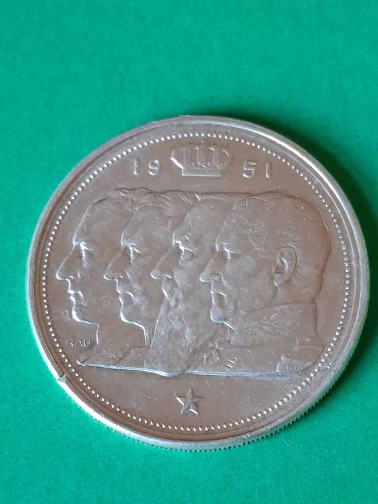 1951 cent francs en argent, version flamande, Monnaie en vrac, Argent, Argent, Envoi