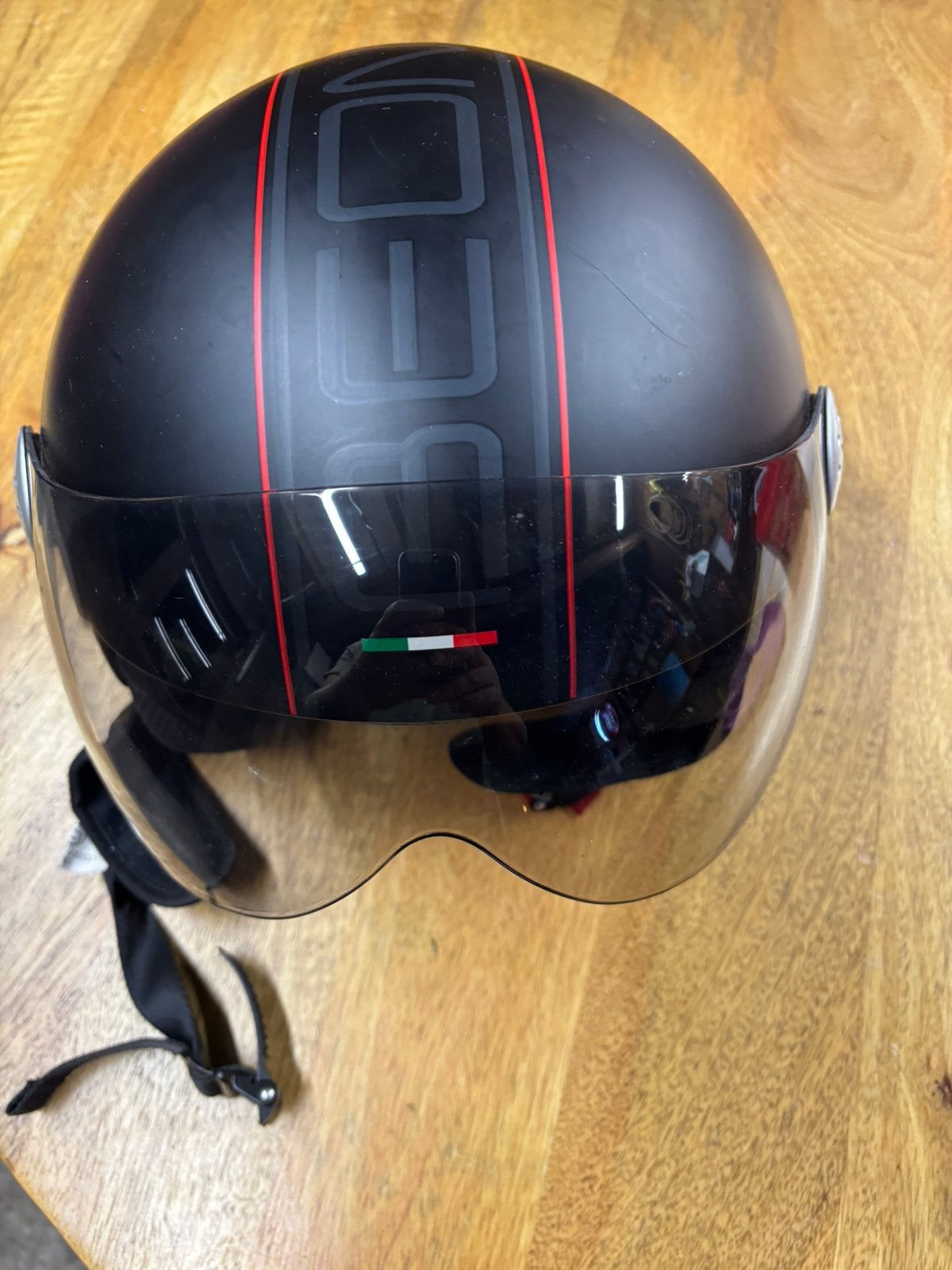 Helm vespa, Fietsen en Brommers, Ophalen, Zo goed als nieuw