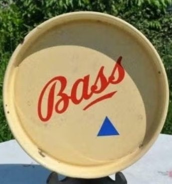 § plateau de brasserie bass tole emaillée, Verzamelen, Ophalen of Verzenden, Gebruikt, Overige typen, Overige merken