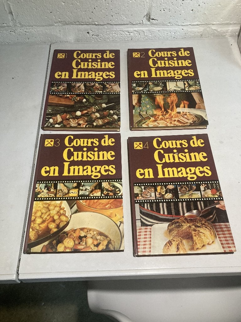 Set van 4 vintage boeken: Cooking Class (delen 1 tot 4), Boeken, Kookboeken, Ophalen, Gelezen