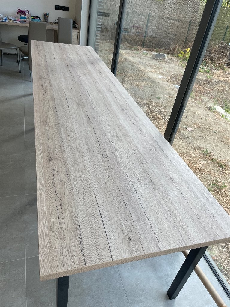 Tafel, Huis en Inrichting, Tafels | Eettafels, Ophalen, Eikenhout, 50 tot 100 cm, Vijf personen of meer