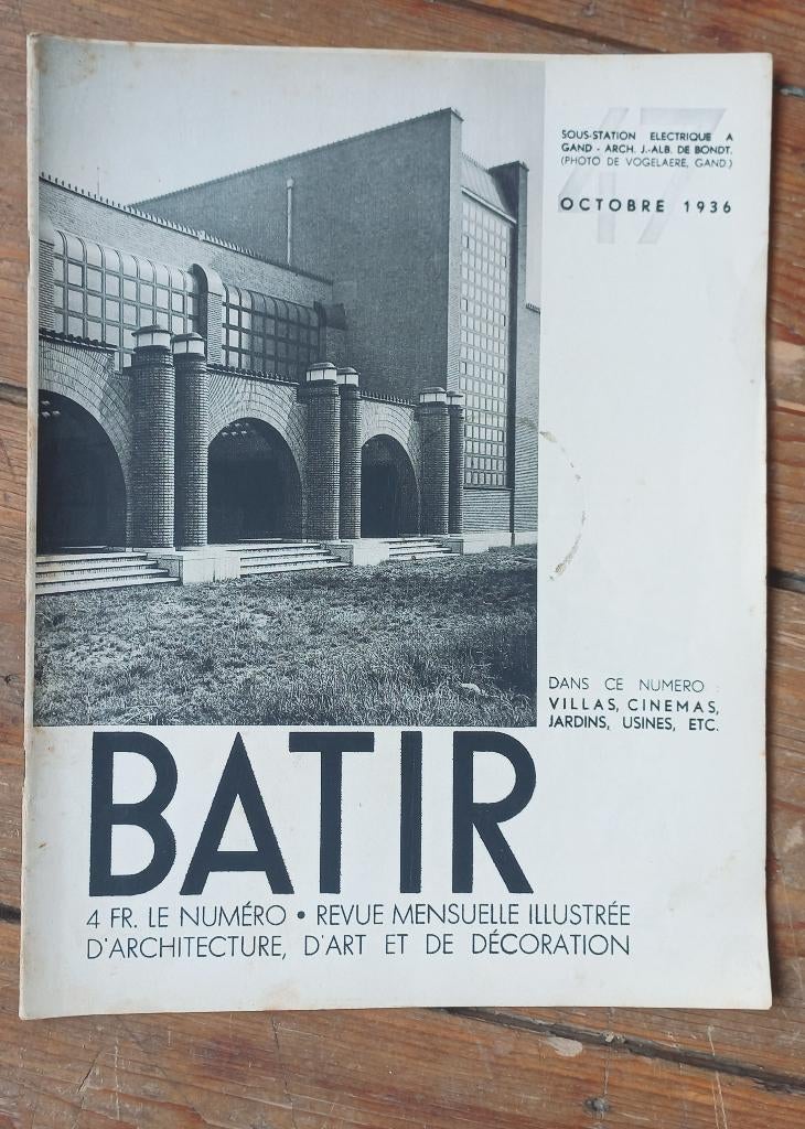 Batir 47 Adrien Blomme Rik Jakops G van Meel cinema's 1936, Ophalen of Verzenden