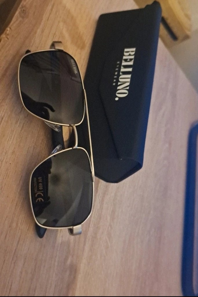 Lunette de soleil belluno argenté/bleu, Neuf, Autres marques, Enlèvement ou Envoi, Lunettes de soleil