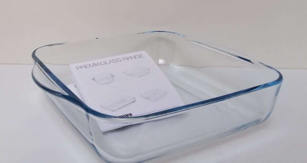Tupperware™ « PremiaGlass » carré - 1,9 litre, Envoi, Neuf, Blanc, Récipient ou Bol