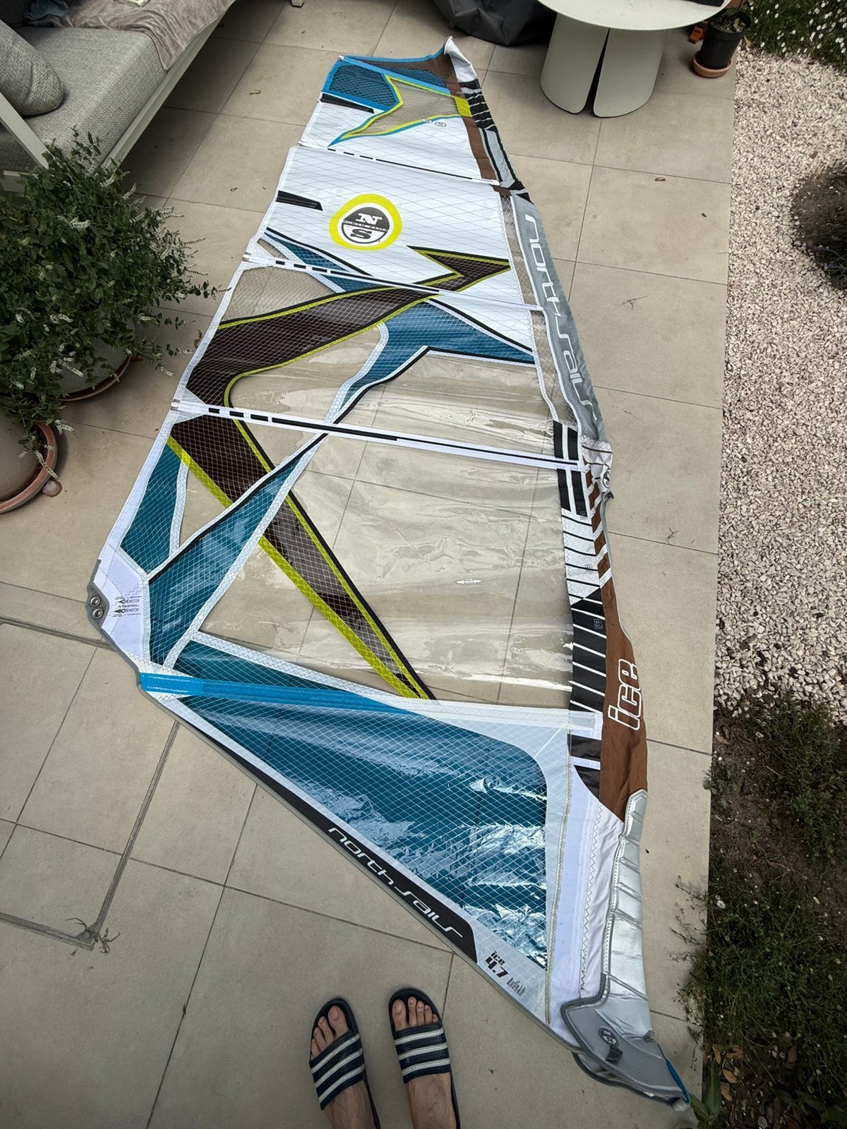 North Sails ICE 4.7 2012, Sports nautiques & Bateaux, Planche à voile, 3.5 à 5 m², Utilisé, Avec sac de transport, Voile
