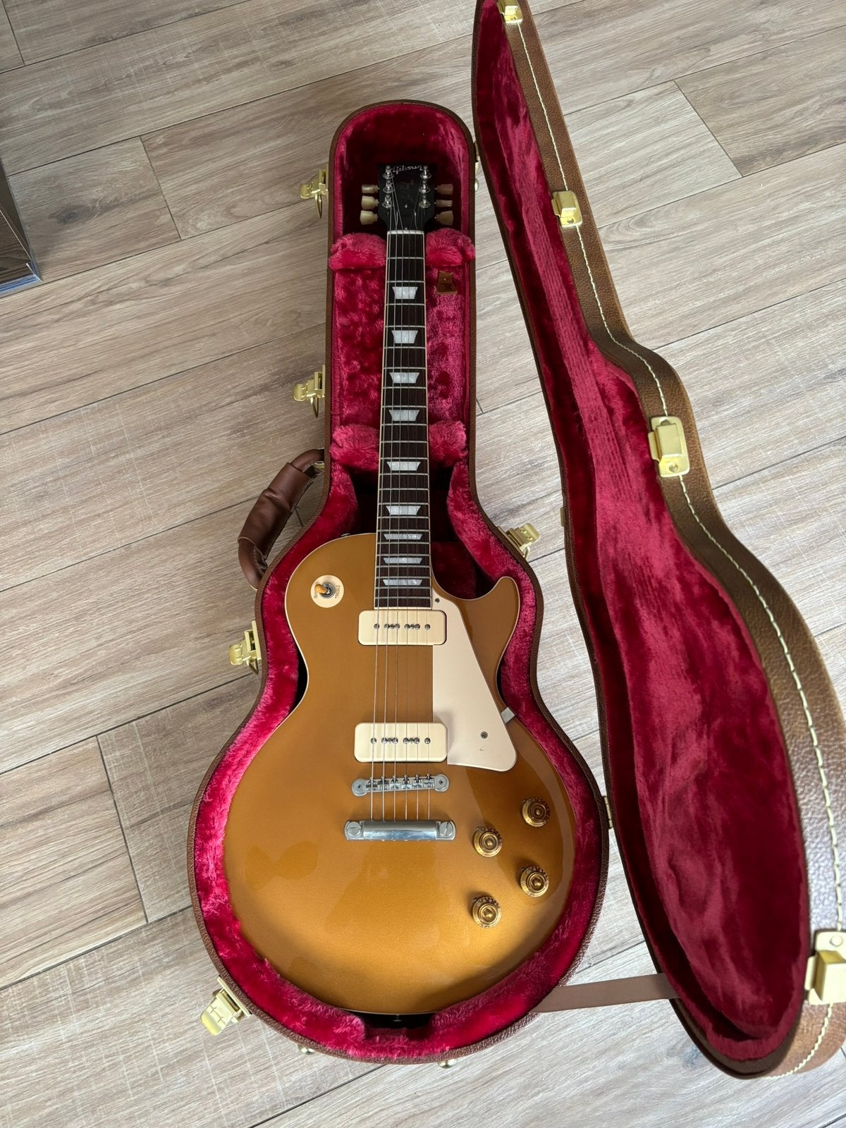 Les Paul Standard Gold Top P90, Musique & Instruments, Enlèvement, Utilisé, Solid body, Gibson