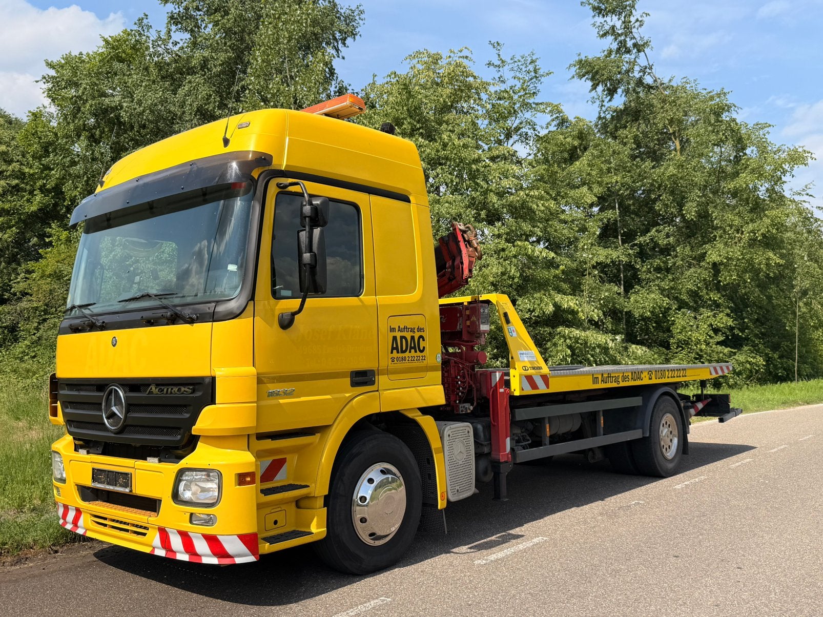 Panne du véhicule de dépannage d'une dépanne Mercedes Actros, Achat, Jaune, Boîte manuelle, Noir