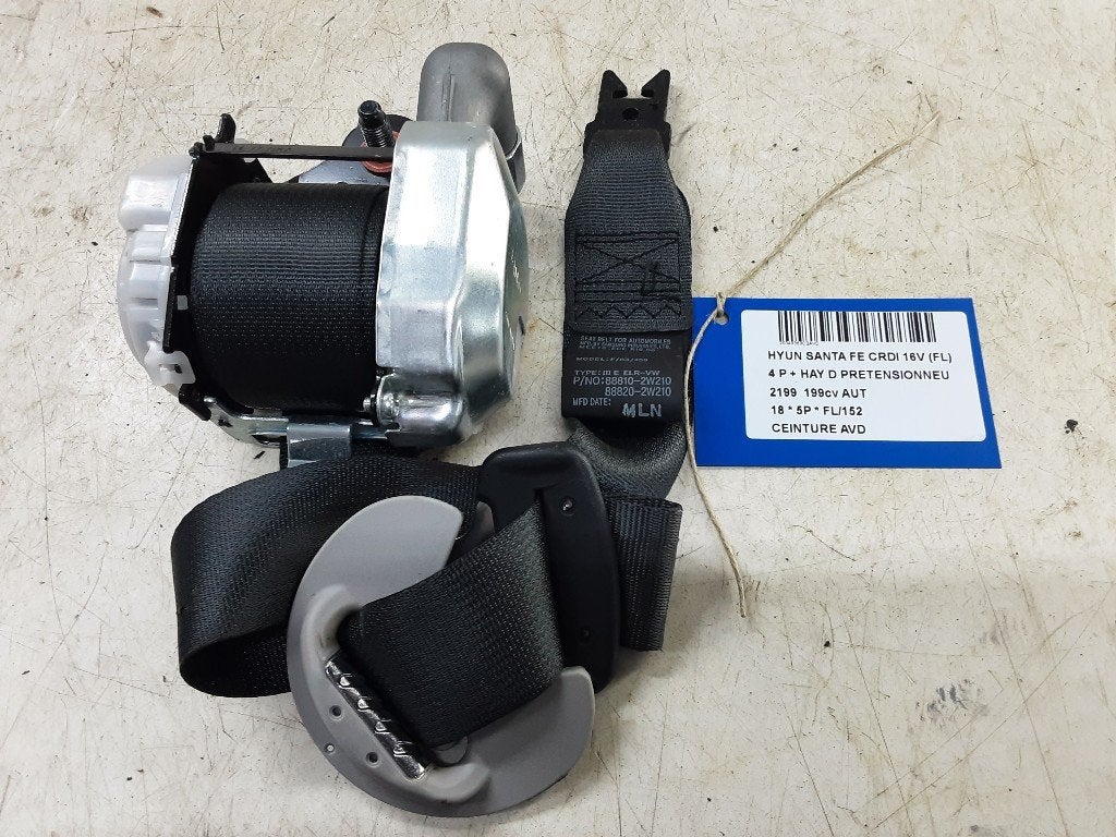 CEINTURE DE SECURITE AVANT DROIT Hyundai Santa Fe III (DM), Utilisé, Hyundai