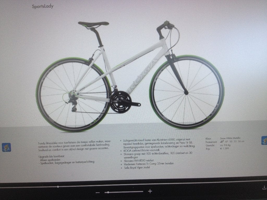 Koga Sportslady Maat 53 (1.67-1.82cm)nwpr 1399, Ophalen, Zo goed als nieuw, Versnellingen