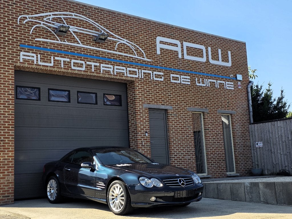 Mercedes SL 350 - 2003 - 62.500 KM - ALS NIEUW - Youngtimer, Autos, Cuir, Achat, Entreprise, Noir