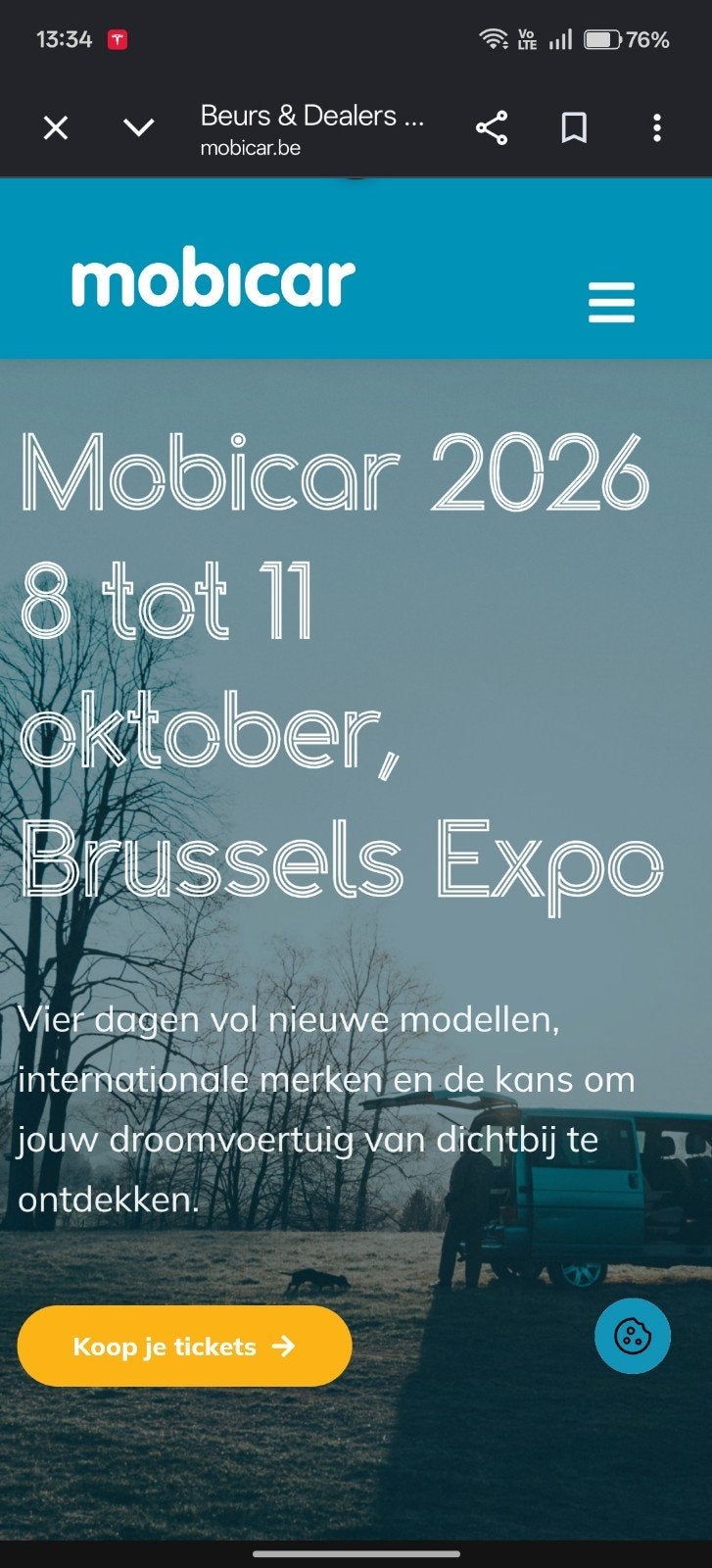 2 tickets voor Mobicar te Brussel