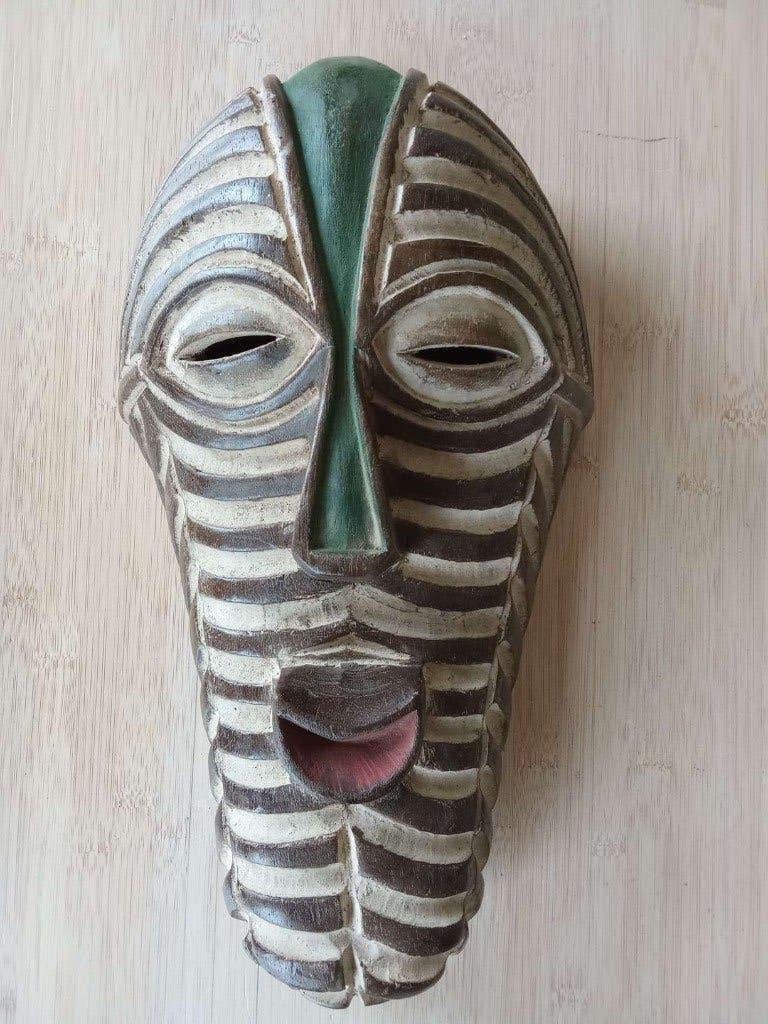 Afrikaanse maskers de Songye groep Congo - Kinshasa (15)., Antiek en Kunst, Hout, Gesneden, Afrika, Masker