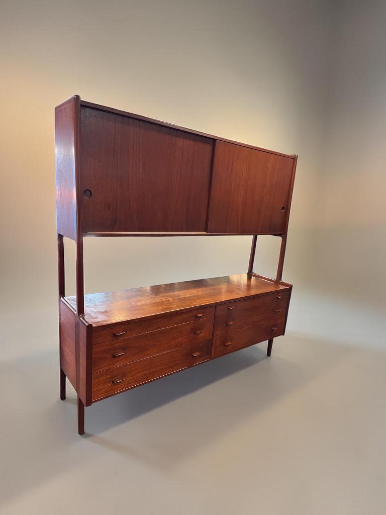 RY 20 wandkast, Hans Wegner, RY Mobler, Huis en Inrichting, Ophalen, Gebruikt, Teakhout, Met deur(en)