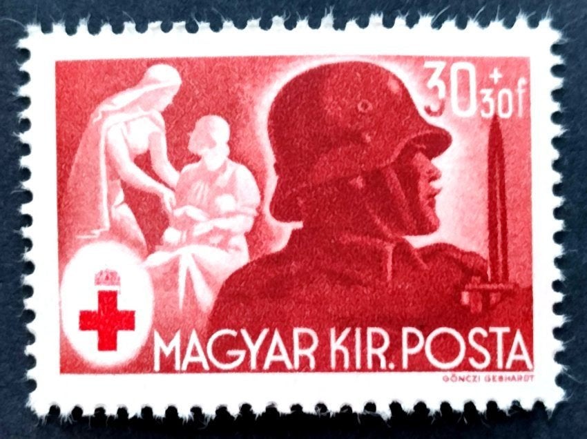 Duitse As: Rode Kruis Hongarije 1944 POSTFRIS, Ophalen of Verzenden, Overige periodes, Postfris