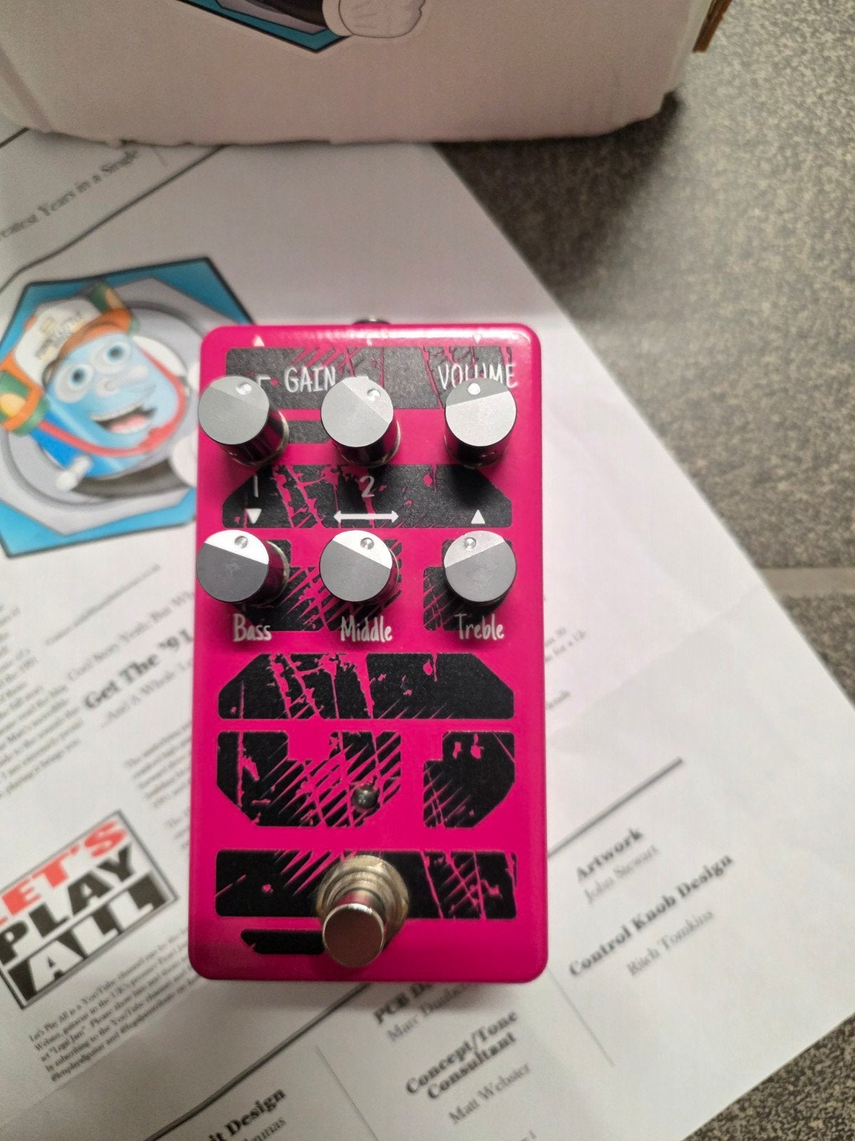 1991 pedal FunnyLittleBoxes Pearl Jam pedal, Enlèvement ou Envoi