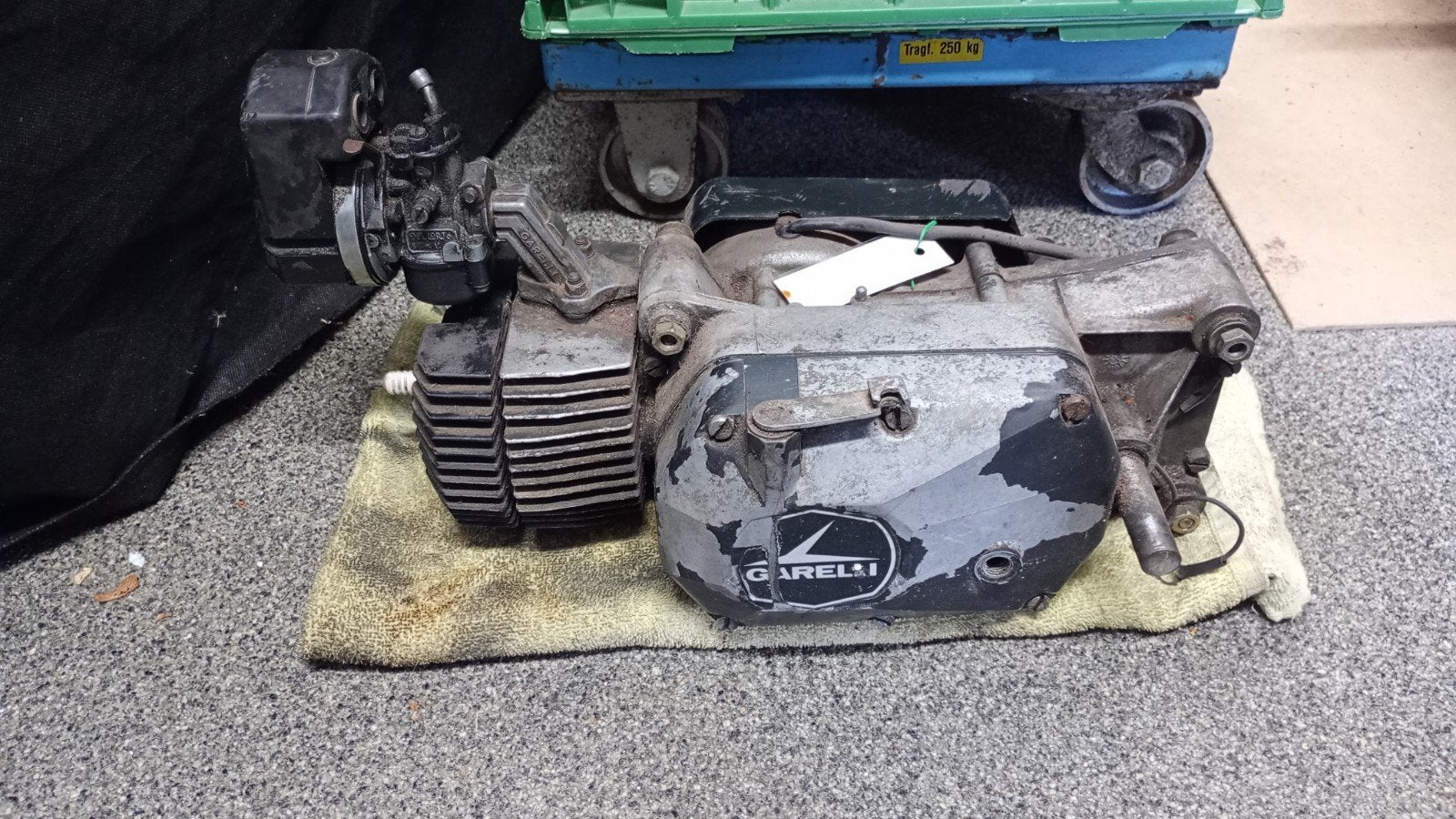 motorblok Garelli met Delorto carburateur, Enlèvement, Bloc