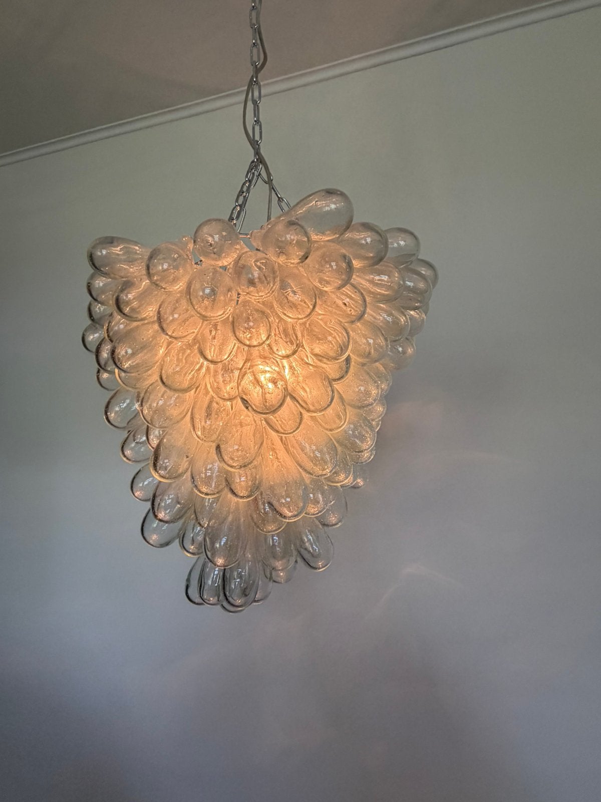 Lampe à raisin vintage en verre de Murano, Verre, Vintage, Enlèvement, E27 (grand)