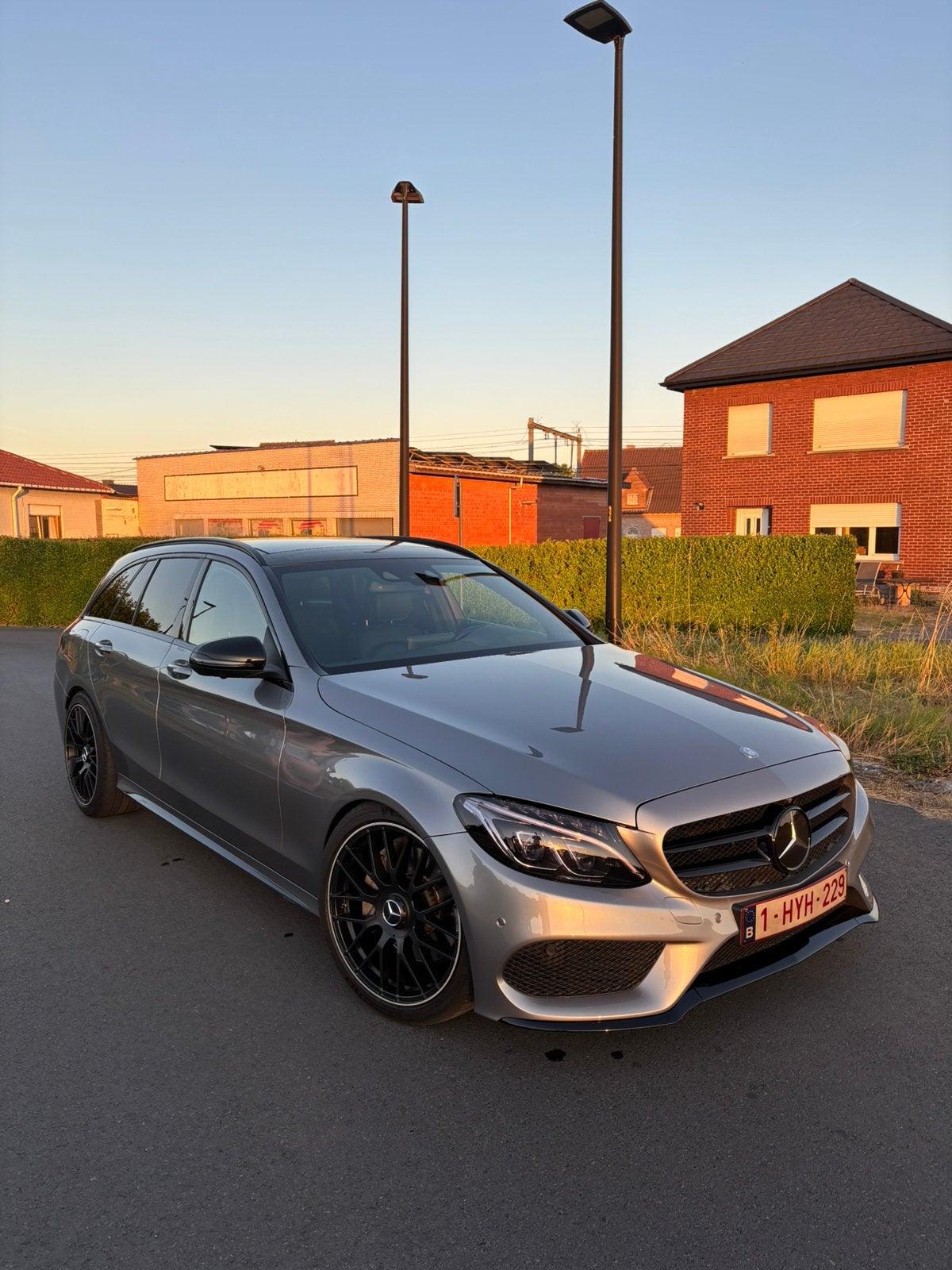 Merdedes-Benz c300h AMG-pakket, Auto's, Automaat, Achterwielaandrijving, 4 cilinders, Leder
