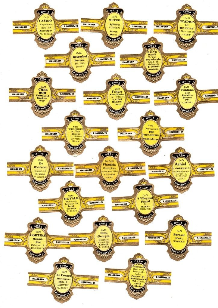 BRACELETS À CIGARES PUBLICITAIRES JANSSENS DOOR, Enlèvement ou Envoi, Neuf, Bagues de cigare