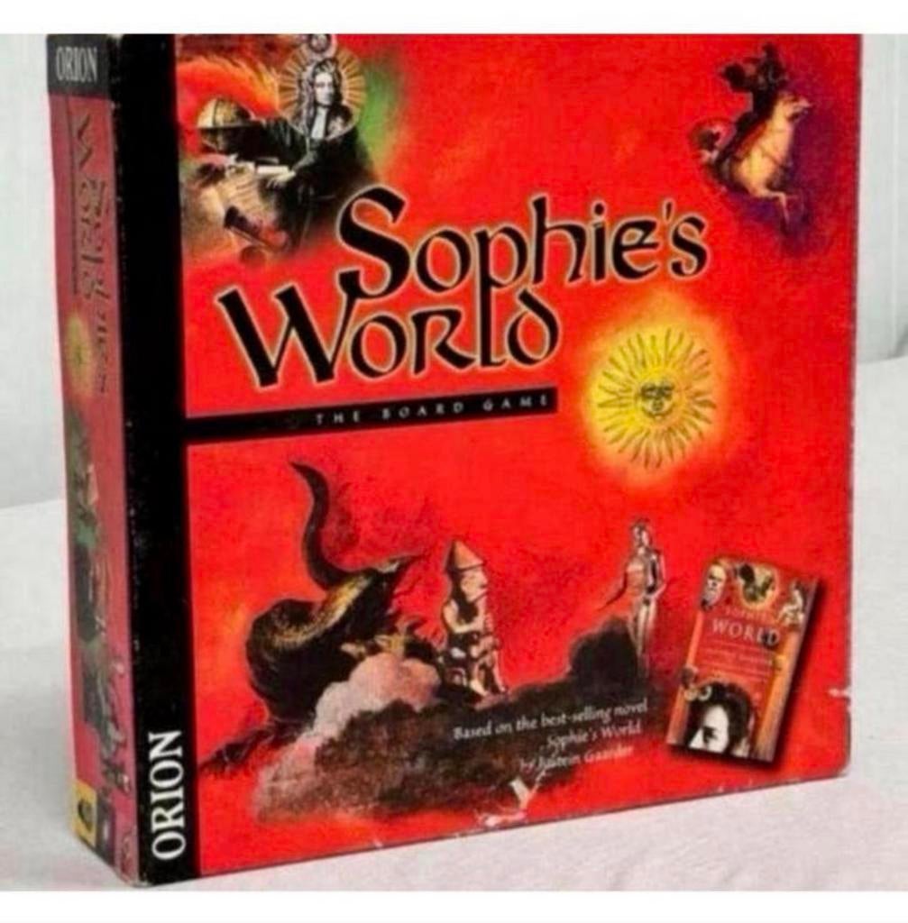 Sophie's World The Board Game 1998 bordspel compleet + doos, Hobby en Vrije tijd, Vijf spelers of meer, Ophalen of Verzenden, Zo goed als nieuw