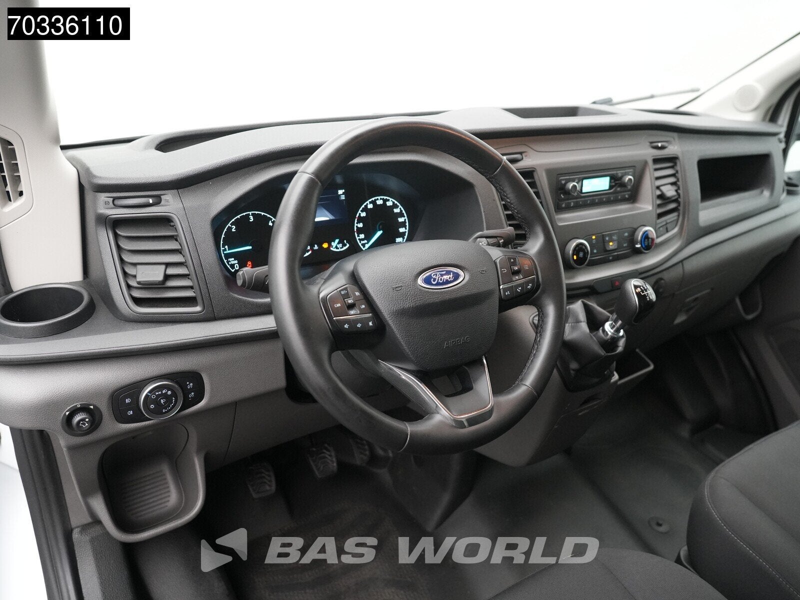 Ford Transit 130pk Laadklep Bakwagen Airco Cruise Euro6 Meub, Stof, Euro 6, 4 cilinders, Wit