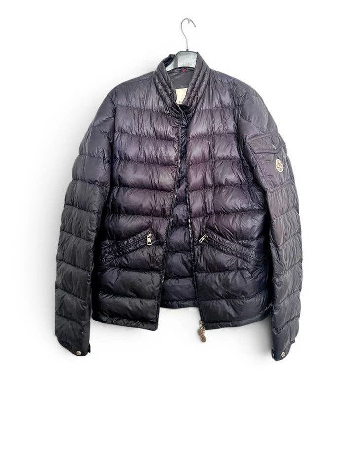 Moncler agay giubotto, Kleding | Heren, Jassen | Zomer, Ophalen of Verzenden, Zo goed als nieuw, Maat 52/54 (L), Blauw