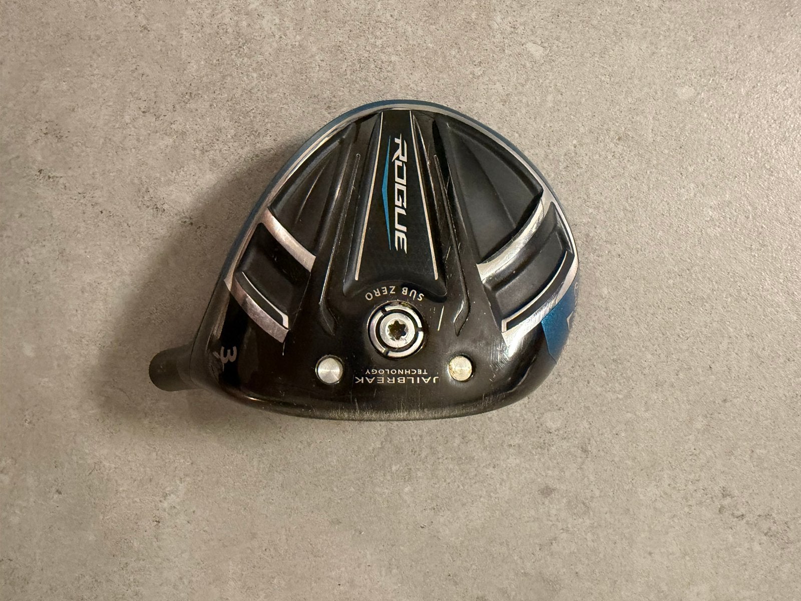 Callaway Rogue Sub Zero 3-Wood – Enkel clubhoofd – Jailbreak, Sport en Fitness, Ophalen of Verzenden, Zo goed als nieuw, Callaway