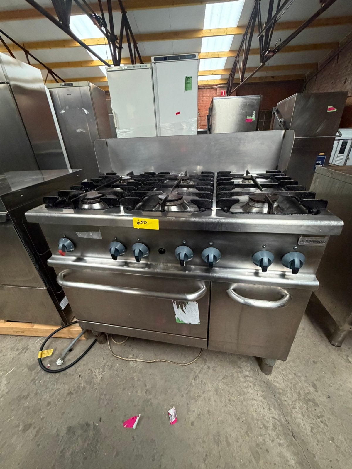 Peninos Gasfornuis – 6 kookplaten, oven en opbergruimte, Ophalen