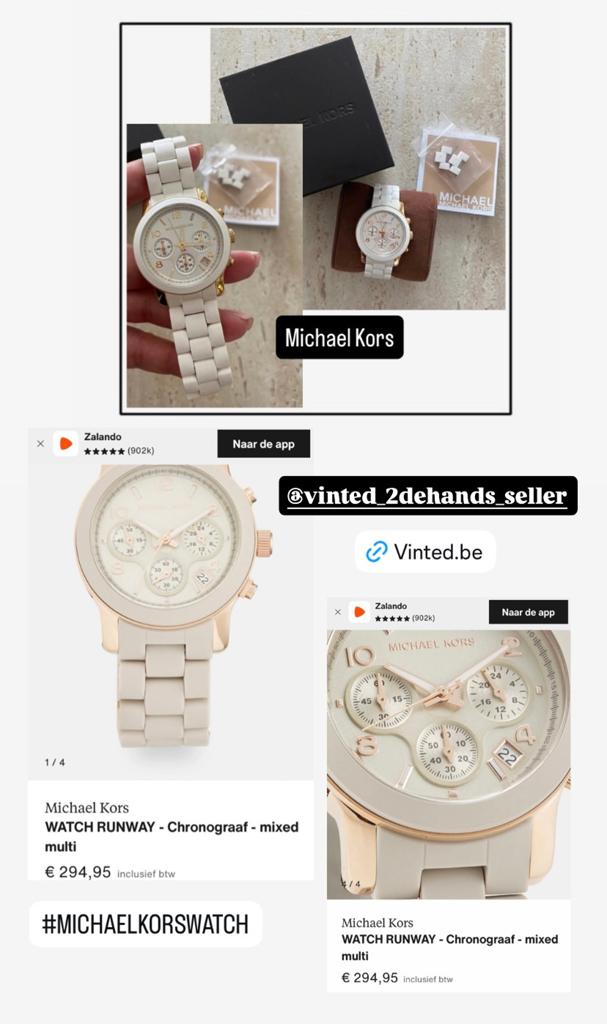 Michael Kors | Runway Horloge - nieuw ongedragen, Handtassen en Accessoires, Horloges | Dames, Overige merken, Polshorloge, Nieuw
