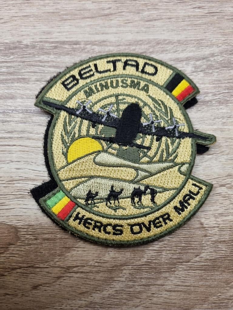 ABL Patch Velcro BELTAD - Minusma - Hercs Over Mali, Enlèvement ou Envoi, Armée de l'air, Emblème ou Badge