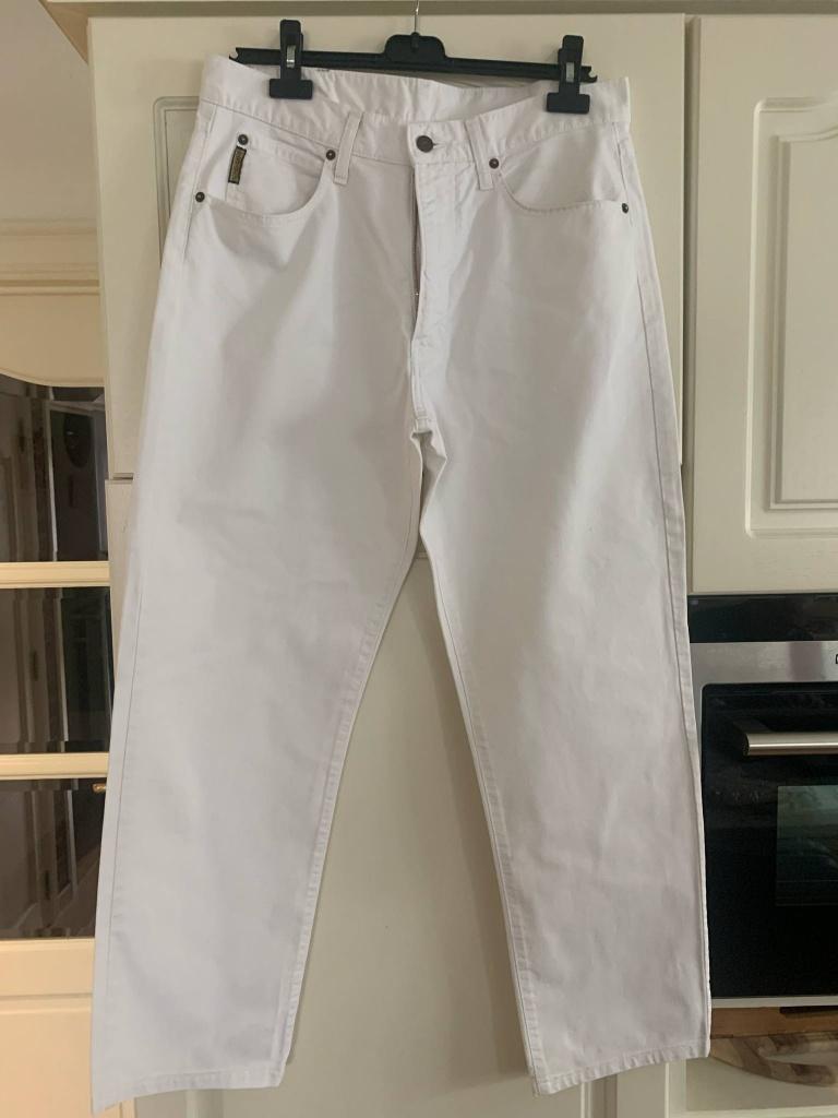 Witte jeans, Ophalen of Verzenden, Zo goed als nieuw, Wit, W33 - W34 (confectie 48/50)