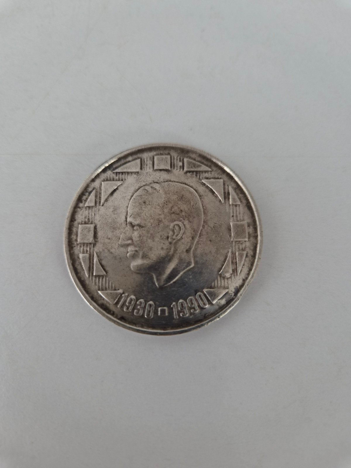 Zilveren muntstuk 1990 Boudewijn, Ophalen of Verzenden, Zilver
