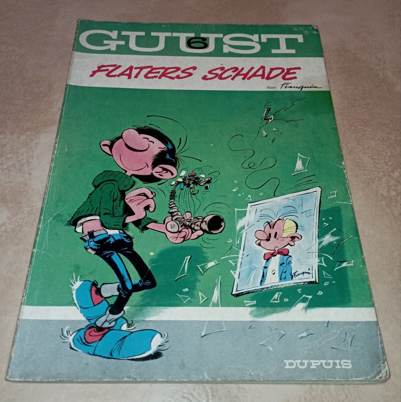 Guust Flater - Flaters schade, Gelezen, Eén stripboek, Ophalen of Verzenden, André Franquin