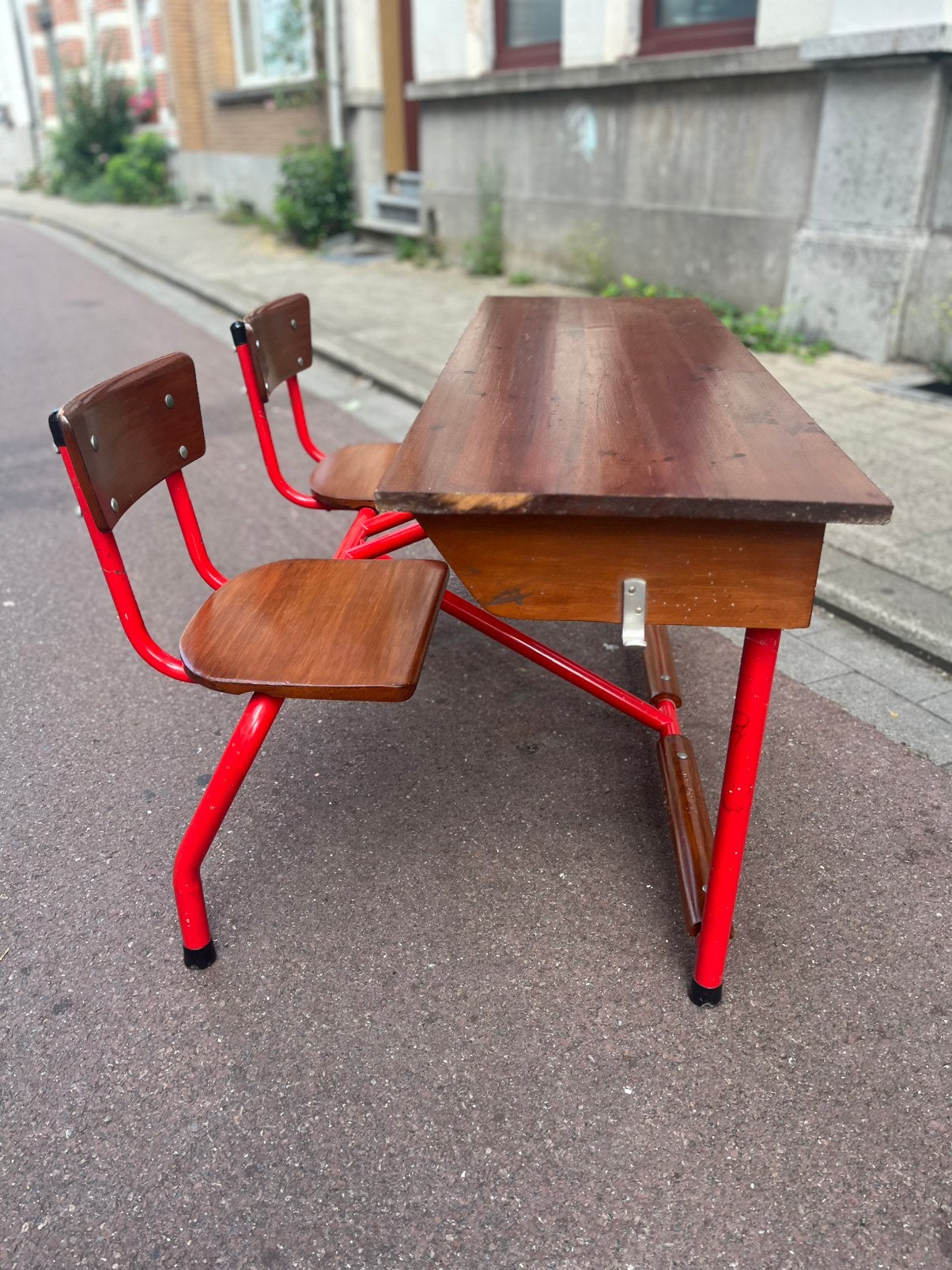 Retto lessenaar, houter kinder bureau, Ophalen, Gebruikt