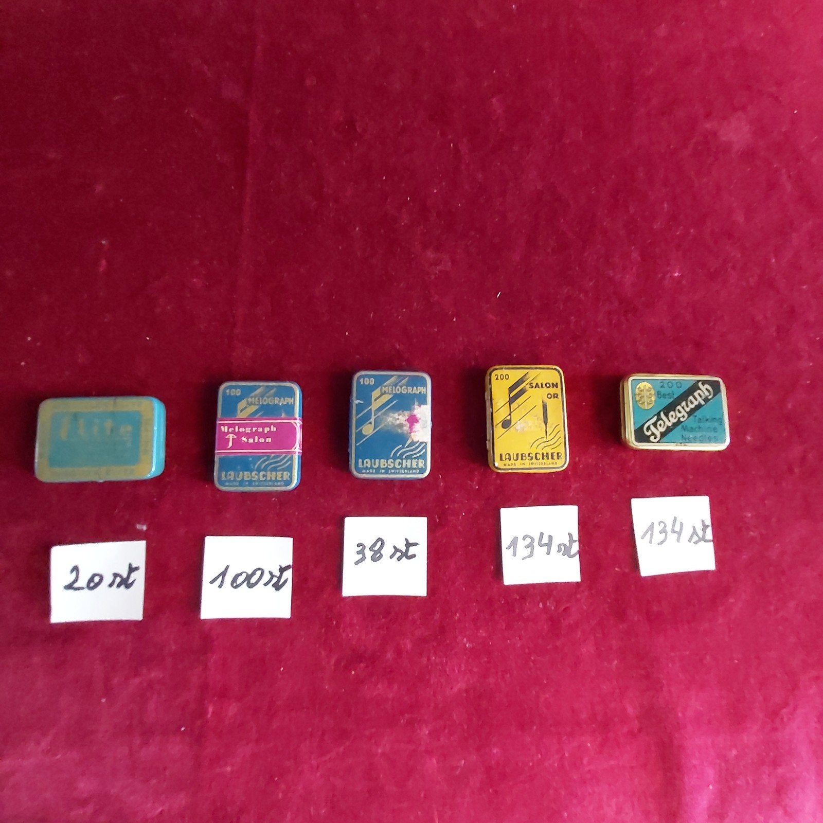 Grammofoon naalden in originele metalen doosjes., Ophalen of Verzenden