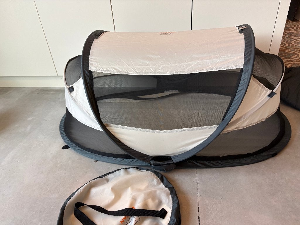 Deryan pop-up Baby tent  + Welcool 3D matrasbeschermer, Ophalen of Verzenden, Zo goed als nieuw, Reisbedje