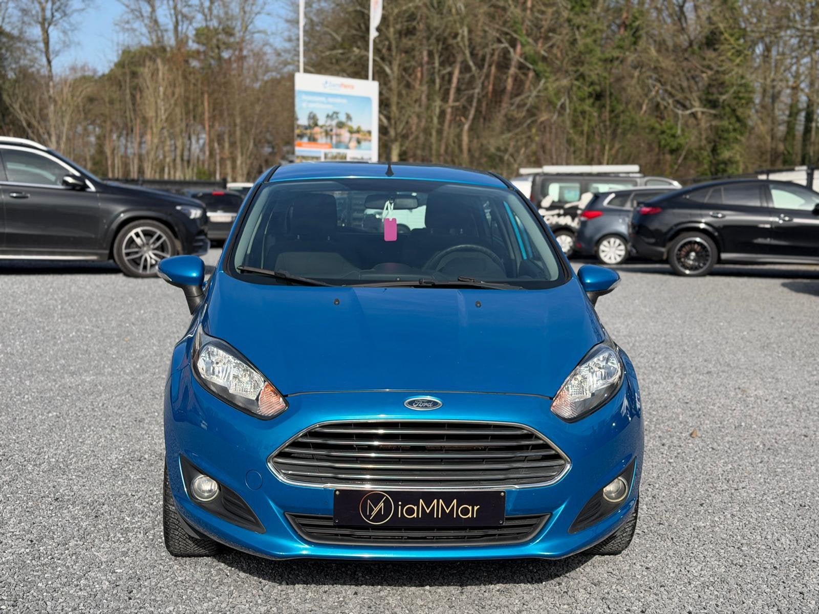 FORD FIESTA - 1.6 BENZINE - AUTOMAAT, Auto's, Automaat, Stof, Zwart, Blauw