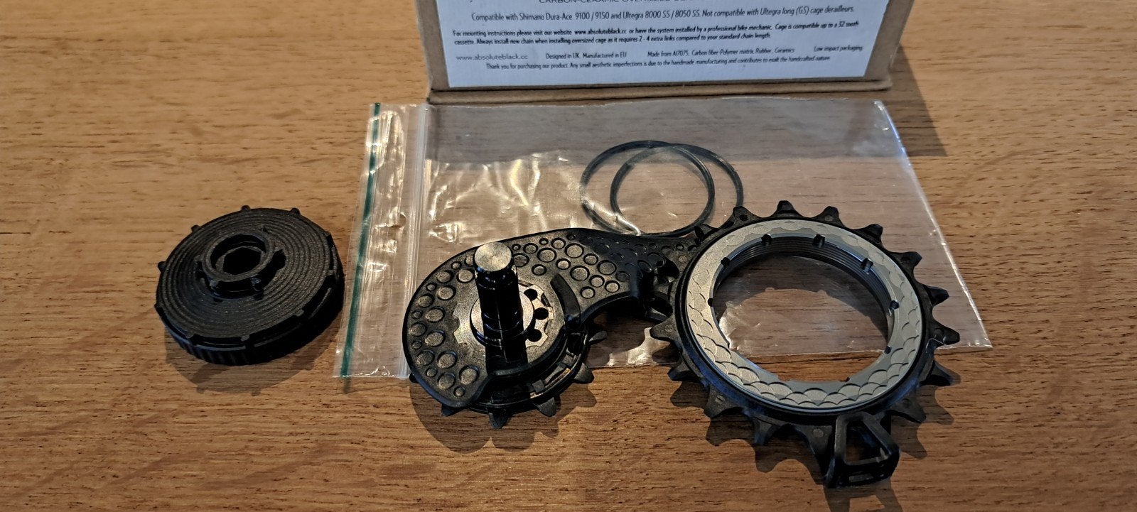 Hollowcage ospw shimano 11s, Absolute black, Ophalen of Verzenden, Zo goed als nieuw, Derailleur of Ketting